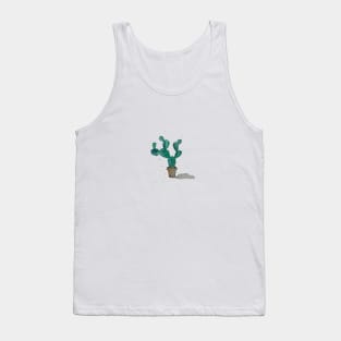 Watercolor Cactus artwork Tank Top